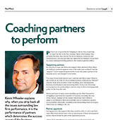 Coaching partners to perform