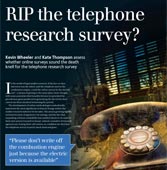 RIP the telephone research survey