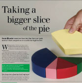 Taking a bigger slice of the pie